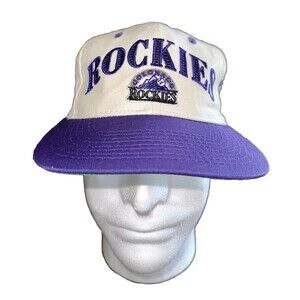 Vintage 90’s Colorado Rockies Signatures SnapBack Hat NWOT